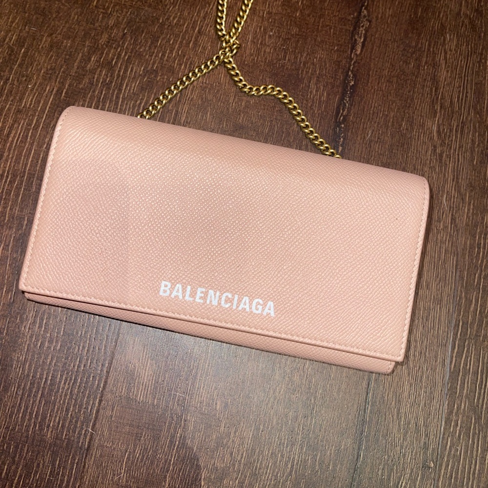 Balenciaga chain wallet
